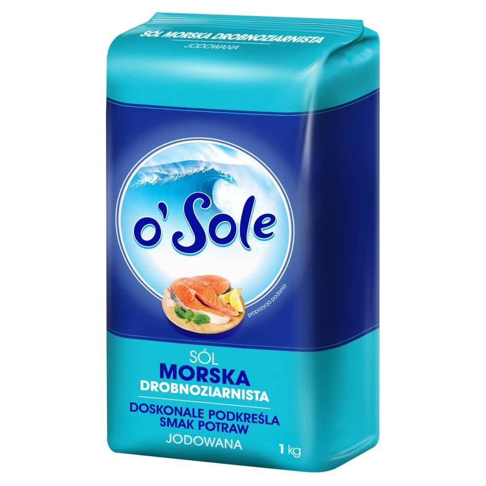 o'Sole Sól morska drobnoziarnista jodowana 1 kg