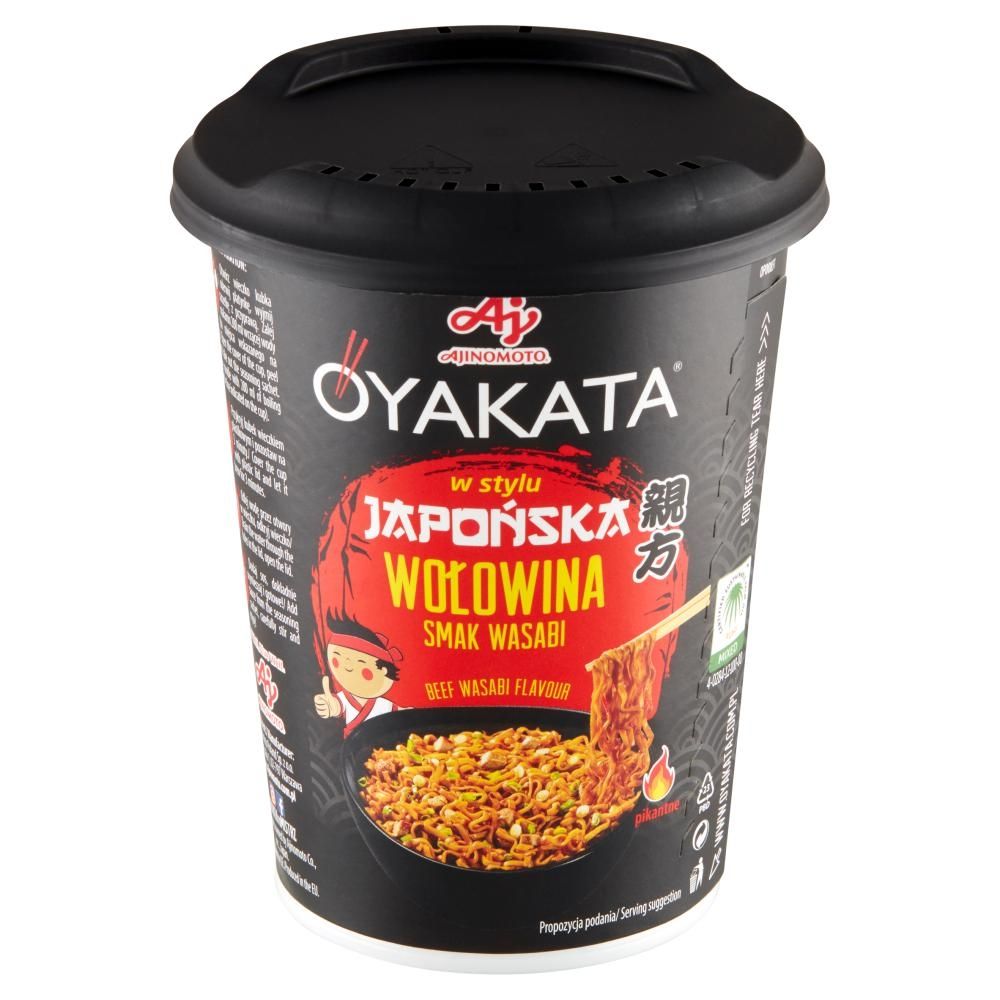 OYAKATA Danie instant z sosem w stylu japońska wołowina smak wasabi 93 g