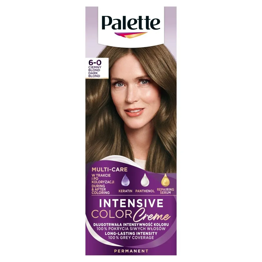 Palette Intensive Color Creme Farba do włosów w kremie 6-0 (N5) ciemny blond