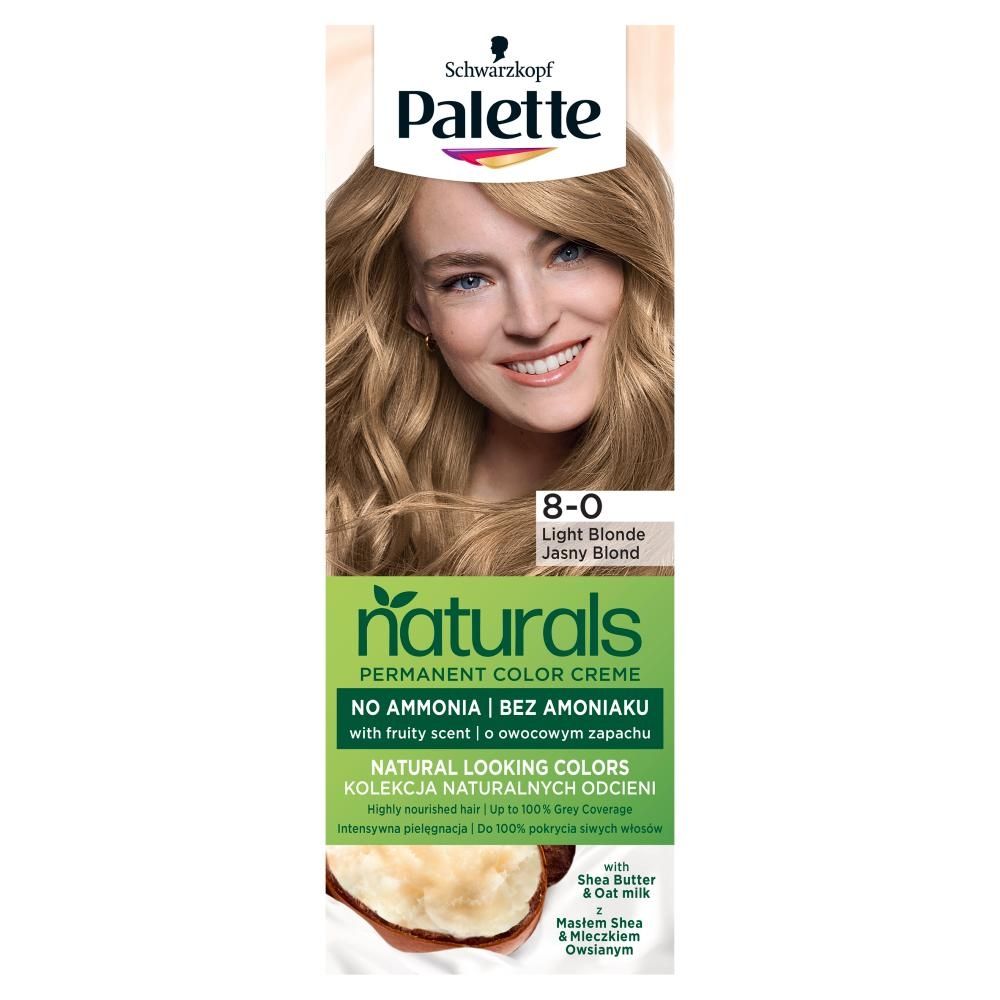 Palette Permanent Naturals Color Creme Farba do włosów trwale koloryzująca 300/ 8-0 jasny blond