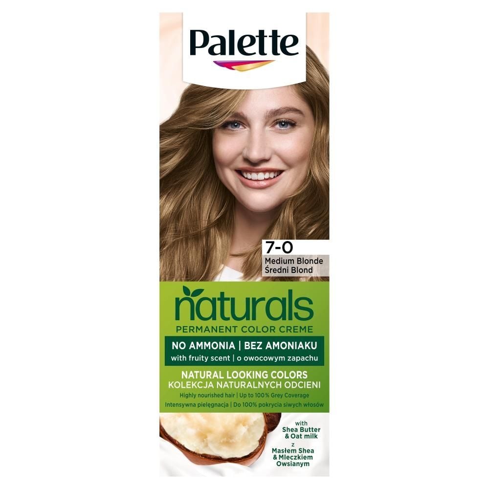 Palette Permanent Naturals Color Creme Farba do włosów trwale koloryzująca 400 7-0 średni blond