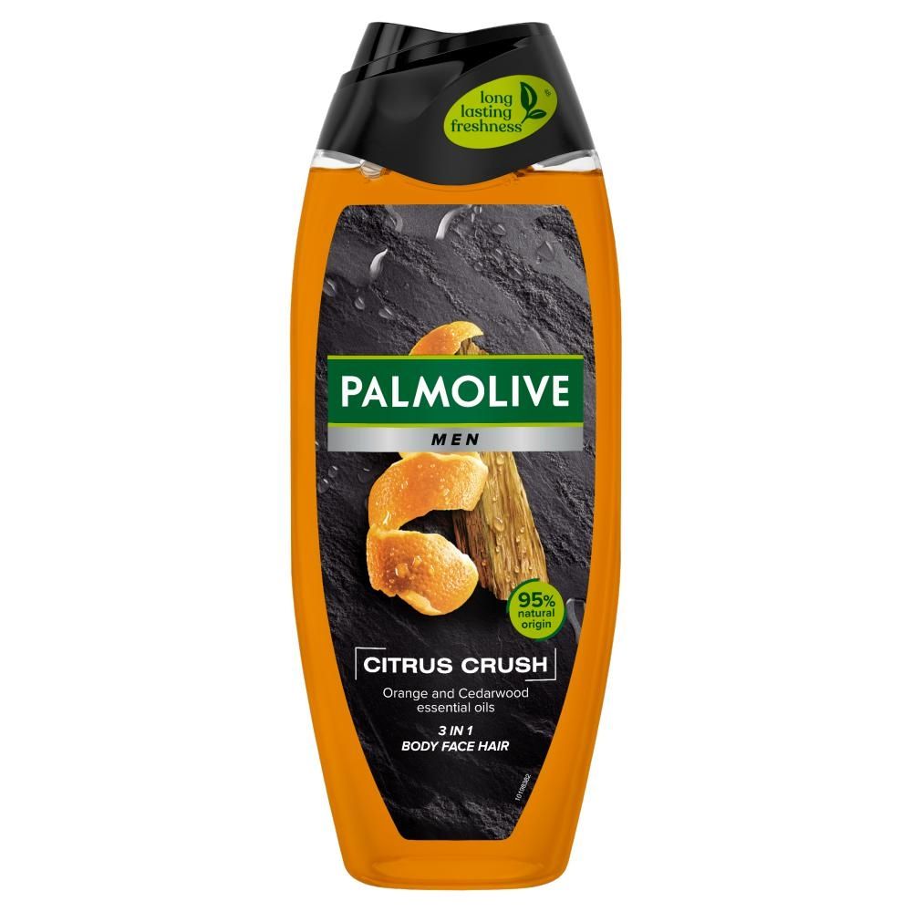 Palmolive MEN Citrus Crush orzeźwiający żel pod prysznic dla mężczyzn 3w1, pomarańcza i cedr 500 ml