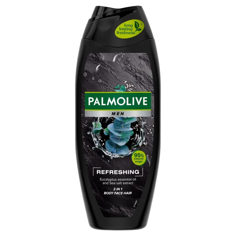 Palmolive MEN Refreshing odświeżający żel pod prysznic dla mężczyzn 3w1 eukaliptus sól morska 500ml