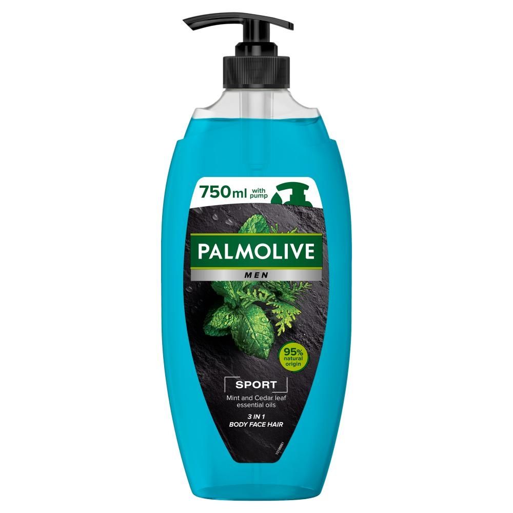 Palmolive MEN Sport żel pod prysznic dla mężczyzn 3w1, mięta i cedr 750ml