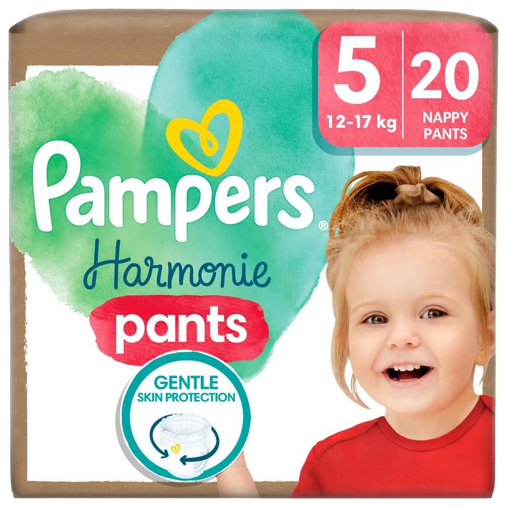 Pampers Harmonie Baby Pantsy, rozmiar 5, 20 sztuk, 12kg-17kg