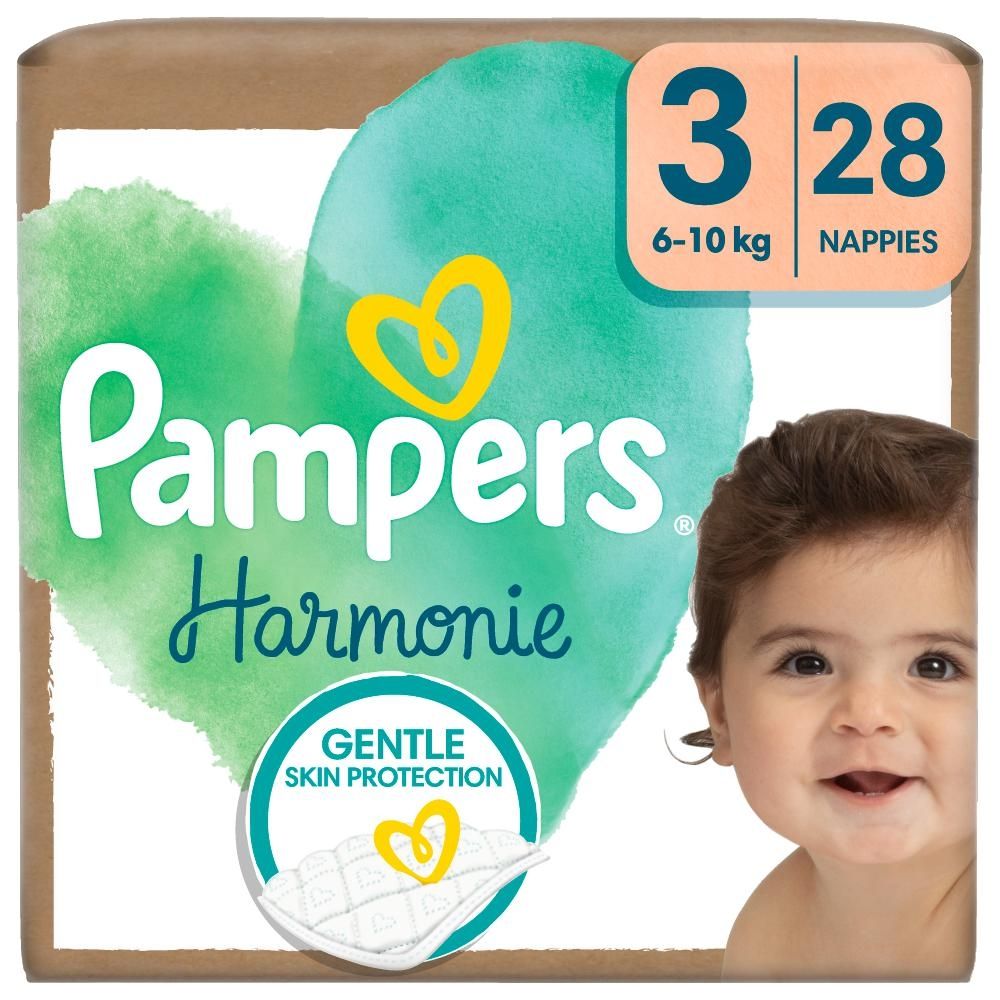 Pampers Harmonie Baby Pieluszki, rozmiar 3, 28 sztuk, 6kg-10kg