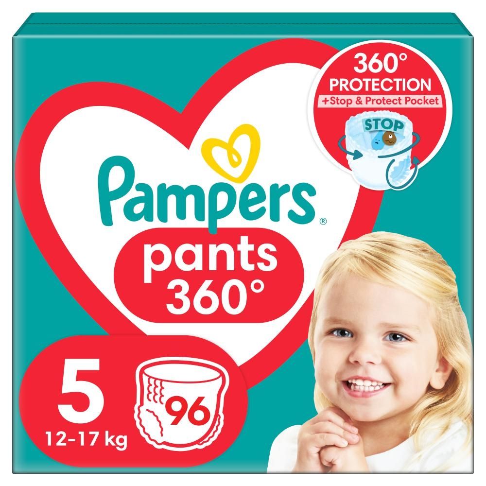 Pampers Pants Pieluchomajtki, rozmiar 5, 96 sztuk, 12kg-17kg