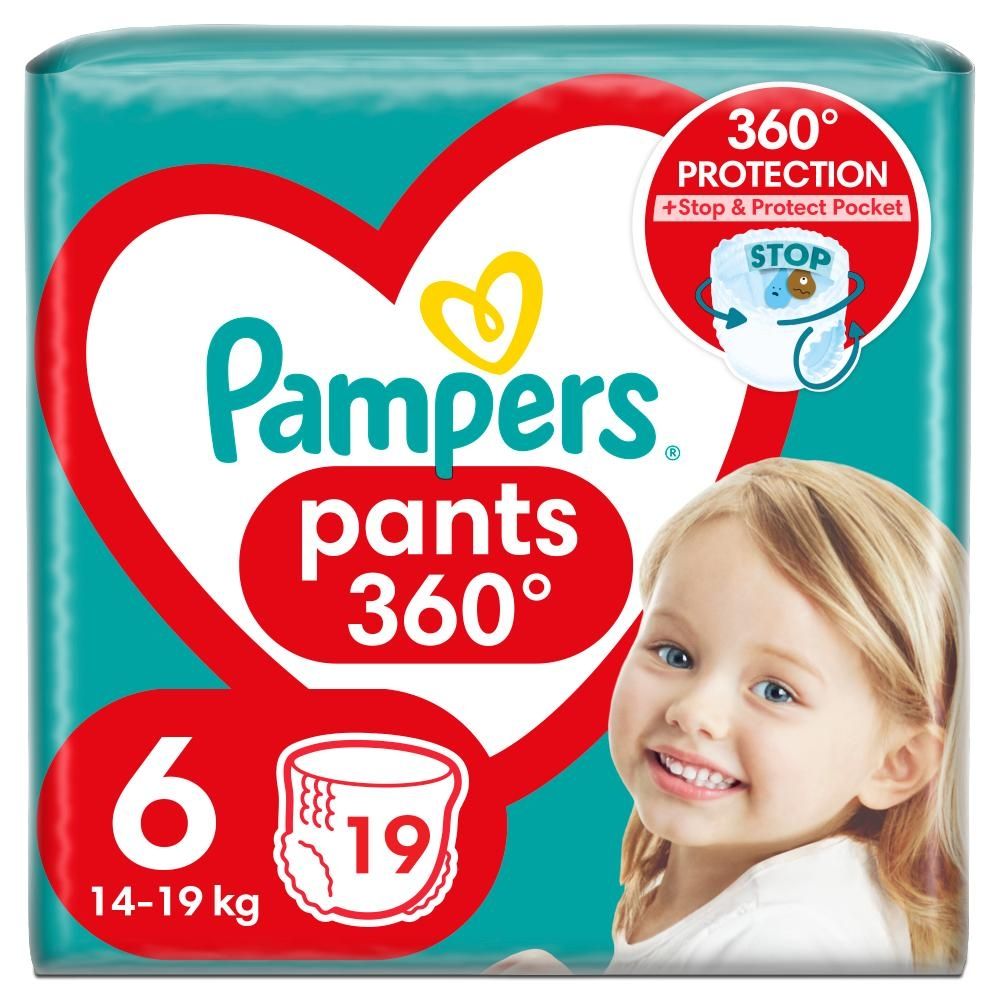 Pampers Pants Pieluchomajtki, rozmiar 6, 19 sztuk, 14kg-19kg