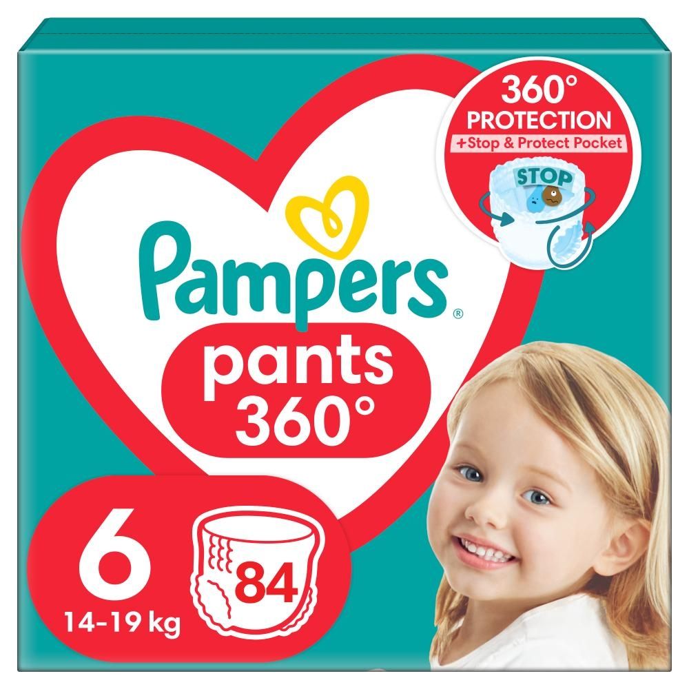 Pampers Pants Pieluchomajtki, rozmiar 6, 84 sztuk, 14kg-19kg