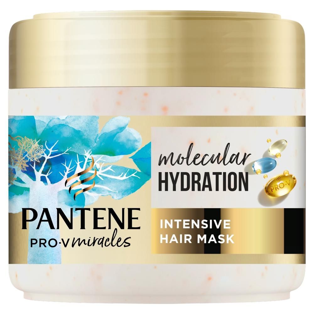 Pantene Hydra Glow Intensywnie odżywiająca maska z biotyną, 300 ml. Włosy suche