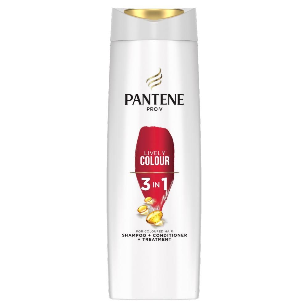 Pantene Pro-V Lśniący kolor 3 w 1 Szampon do włosów farbowanych, 360 ml