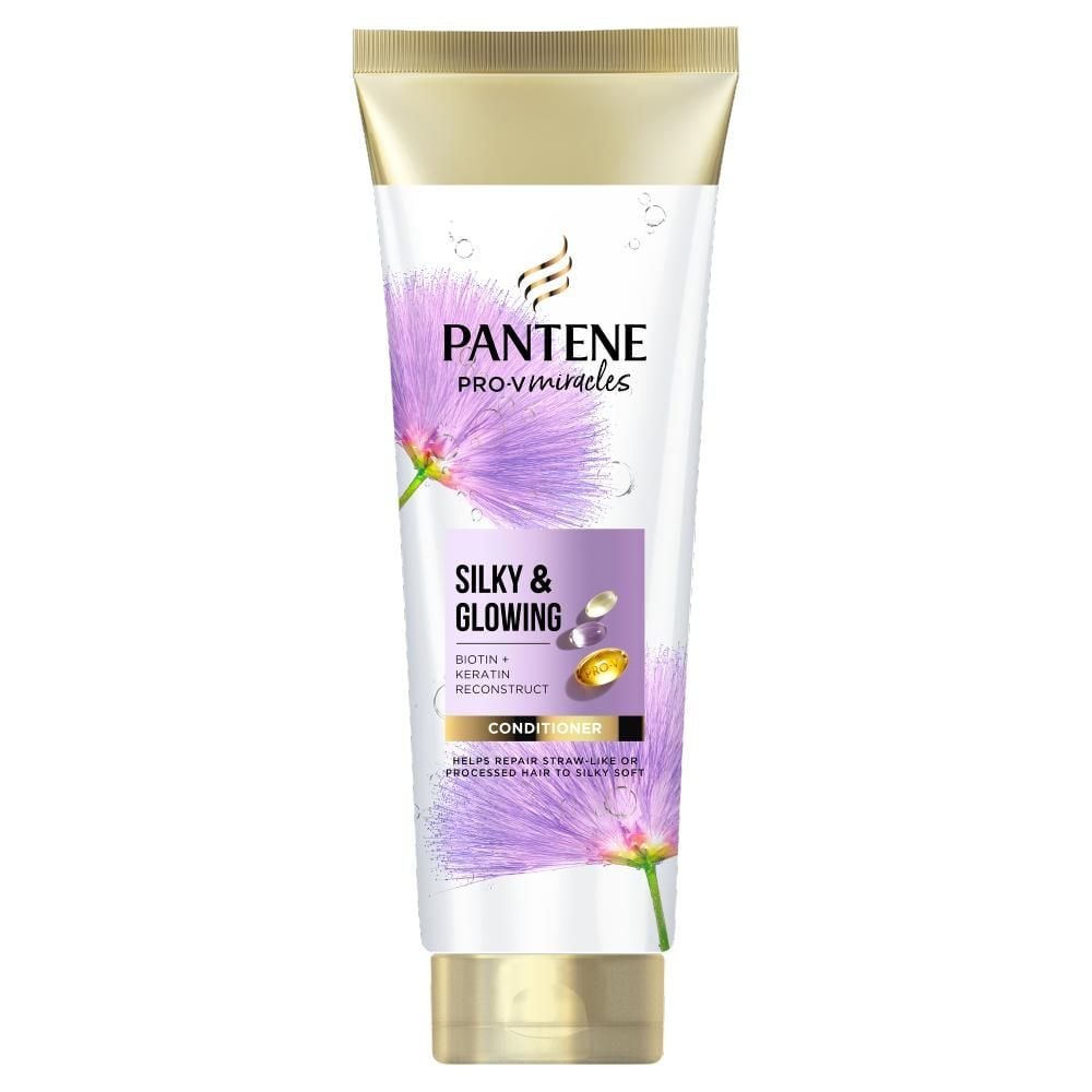 Pantene Pro-V Miracles Silky and Glowing Odżywka z biotyną i keratyną, 160 ml