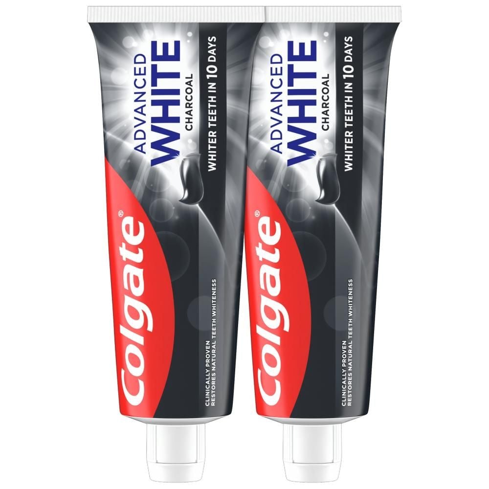 Pasta do zębów Colgate Advanced White Charcoal z aktywnym węglem 2x75ml