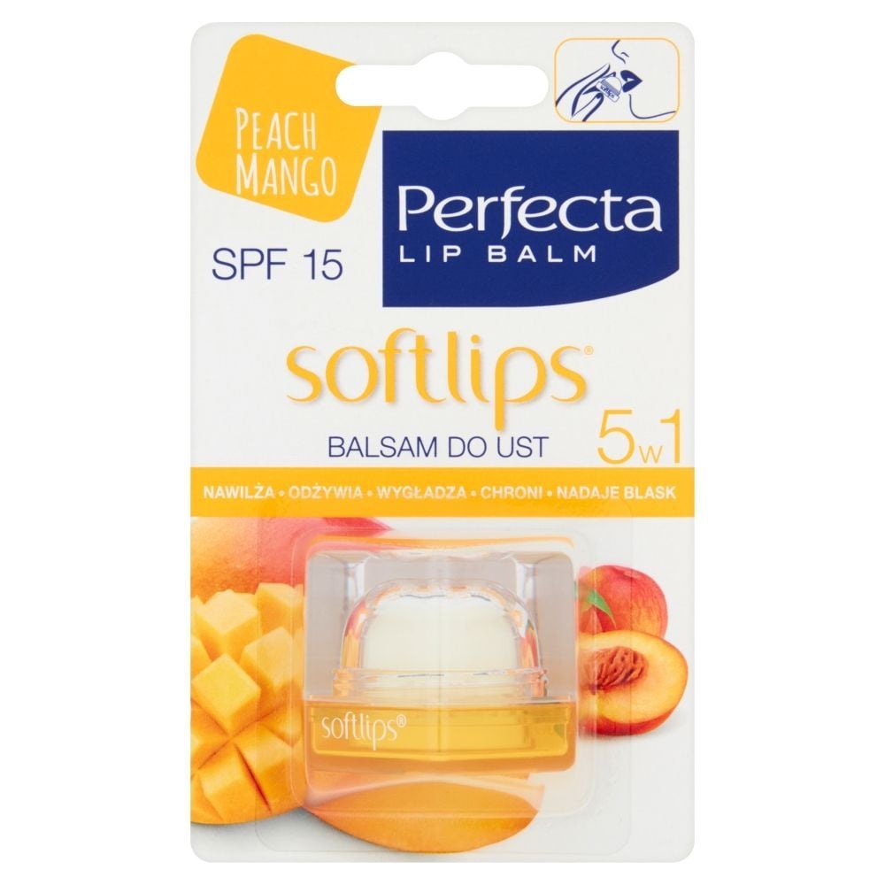 Pefecta Peach Mango Softlips Balsam do ust 5w1 6,5 g