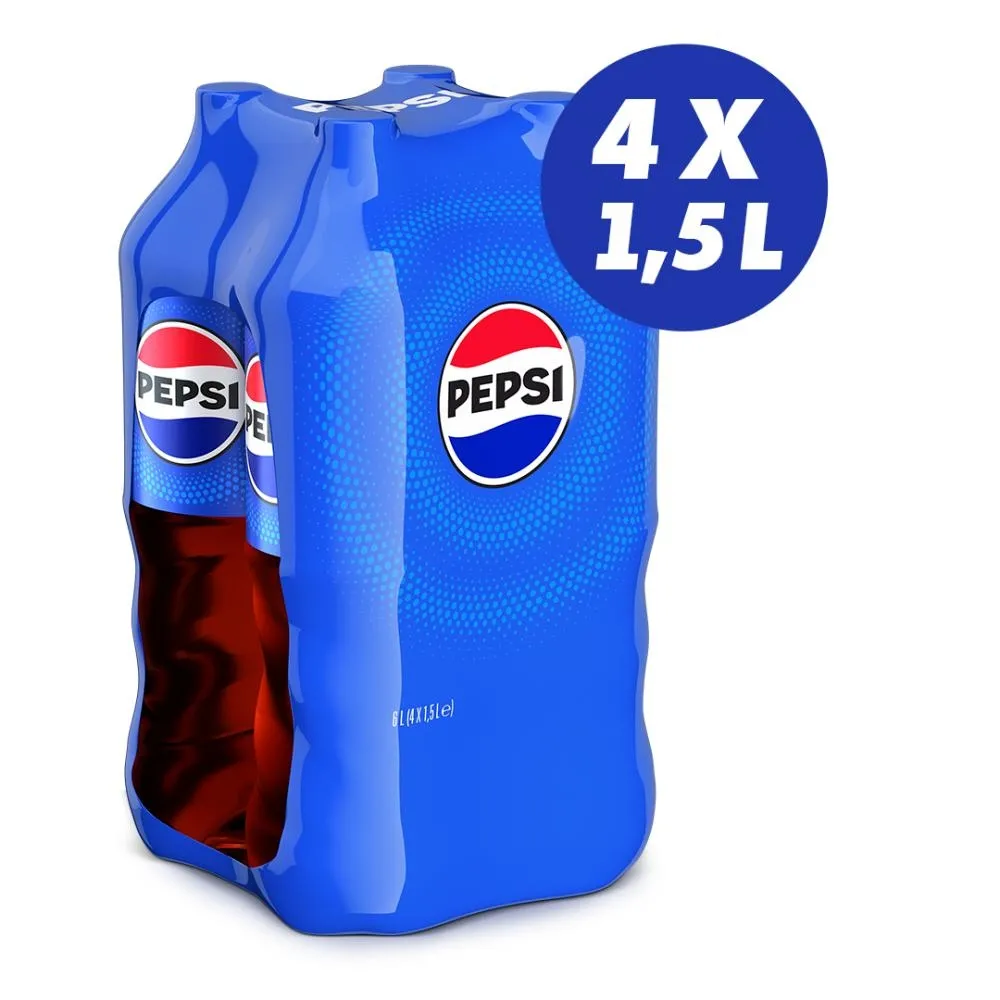 Pepsi-Cola Napój gazowany 6 l (4 x 1,5 l)