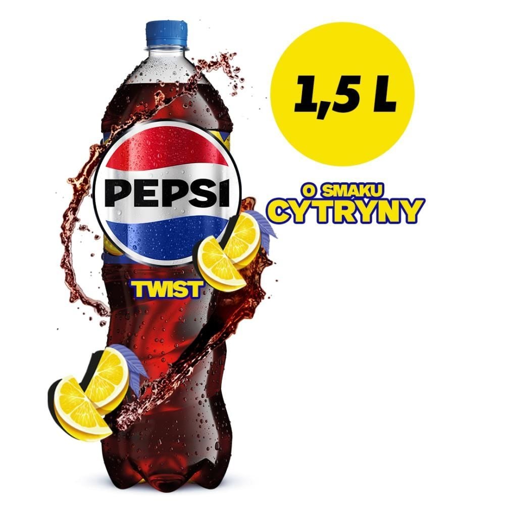 Pepsi-Cola Twist Napój gazowany o smaku cytrynowym 1,5 l