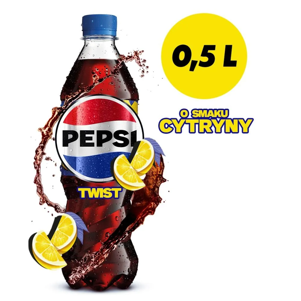 Pepsi-Cola Twist Napój gazowany o smaku cytrynowym 500 ml