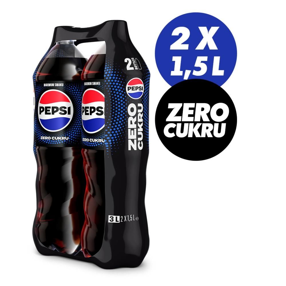 Pepsi-Cola Zero cukru Napój gazowany 3 l (2 x 1,5 l)