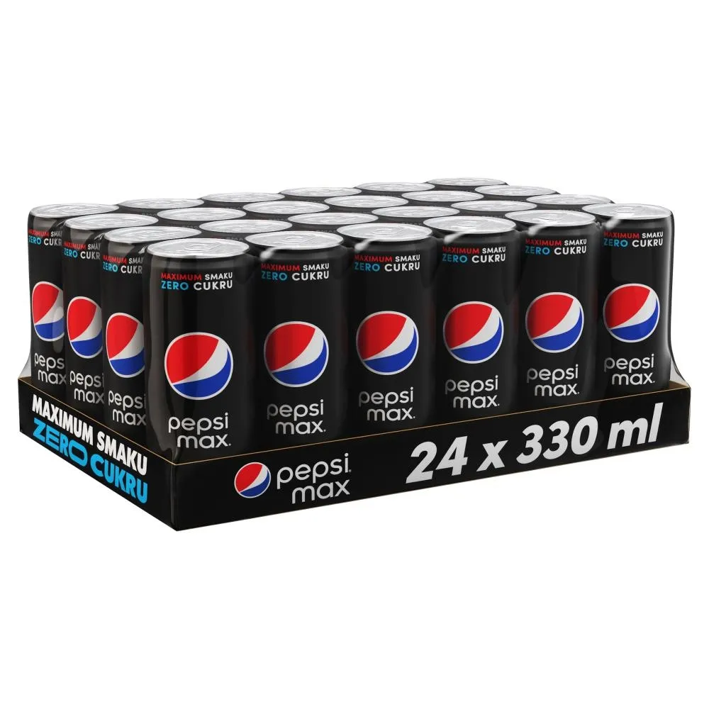 Pepsi Max Napój gazowany o smaku cola 24 x 330 ml