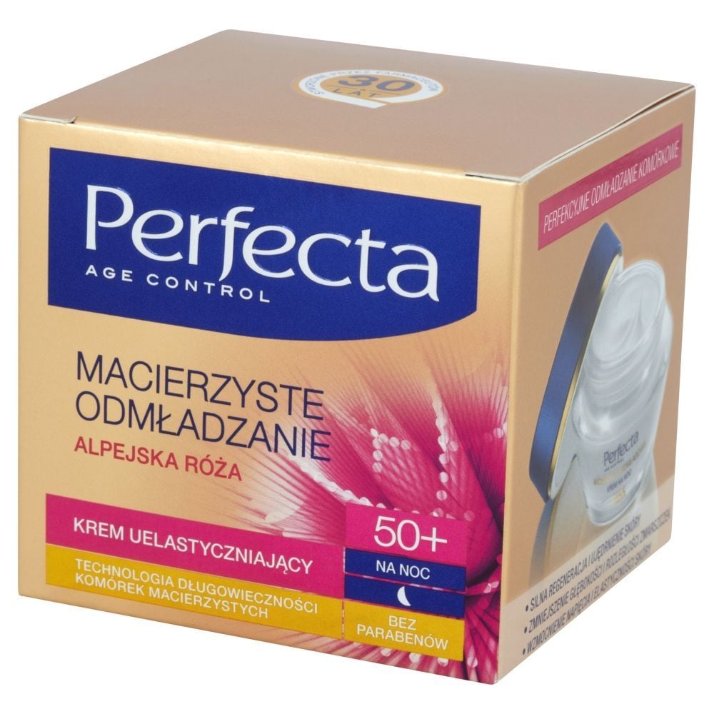 Perfecta Age Control 50+ Macierzyste Odmładzanie Krem uelastyczniający na noc 50 ml