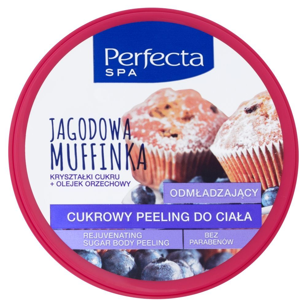 Perfecta SPA Jagodowa Muffinka Cukrowy peeling do ciała odmładzający 225 g