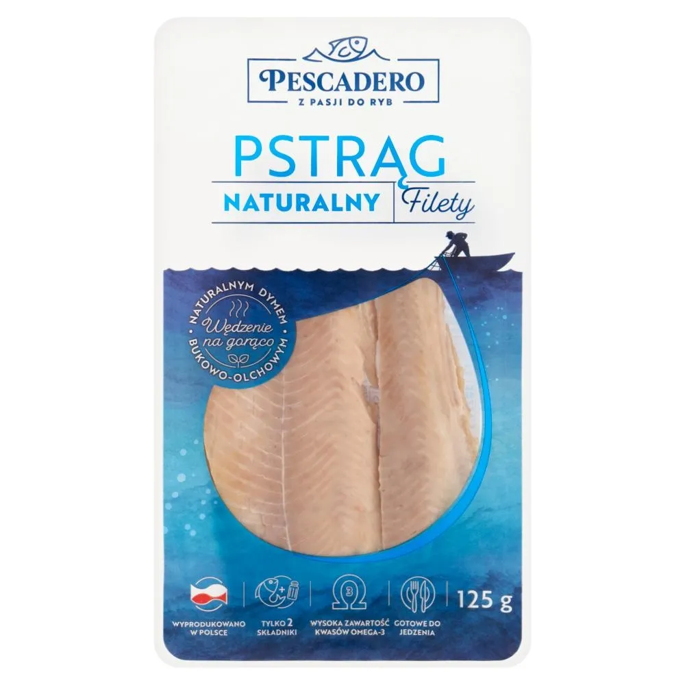 Pescadero Pstrąg naturalny filety 125 g