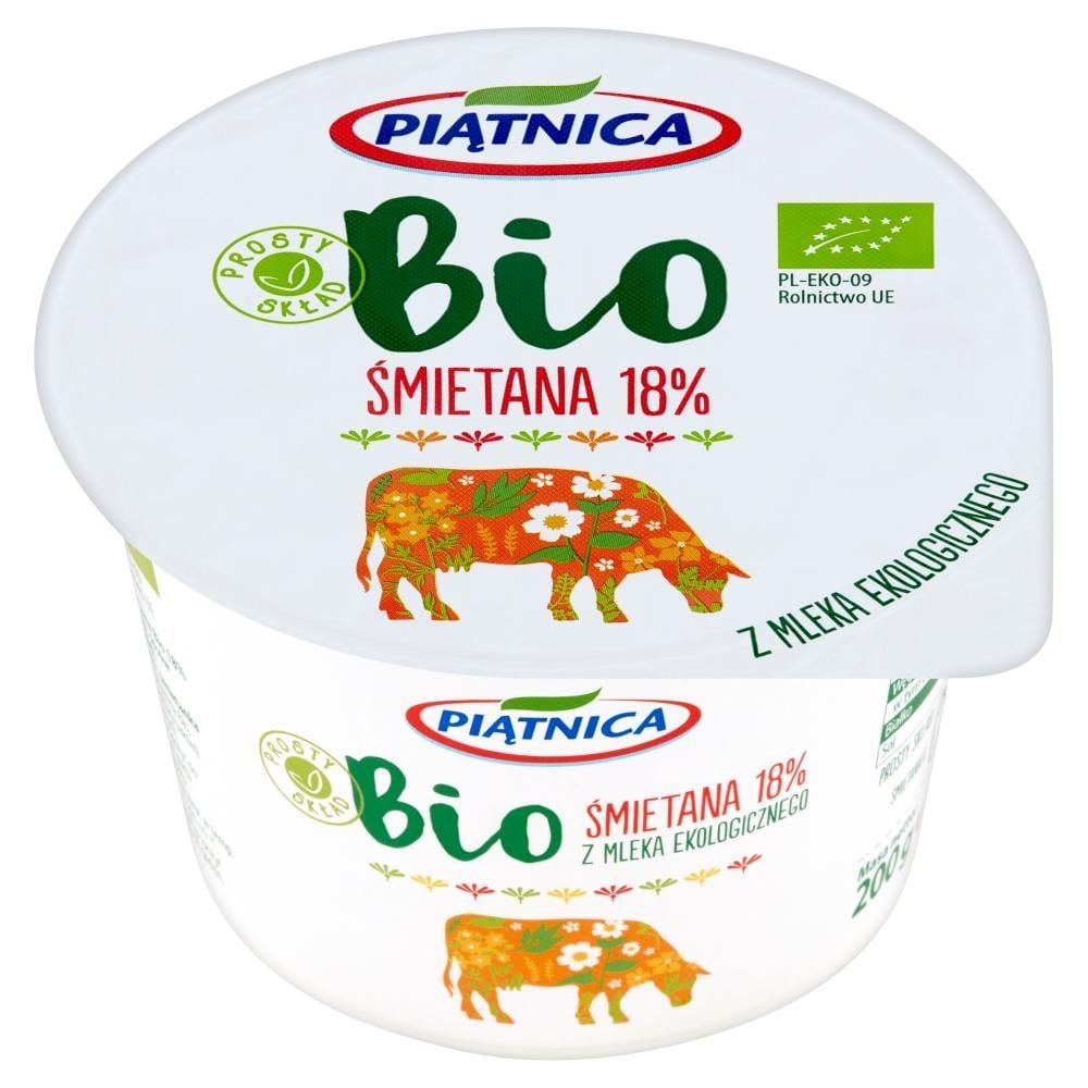 Piątnica Bio Śmietana 18% 200 g