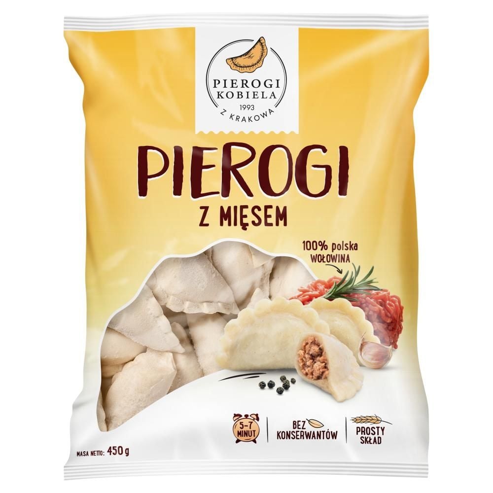 Pierogi Kobiela Pierogi z mięsem 450 g