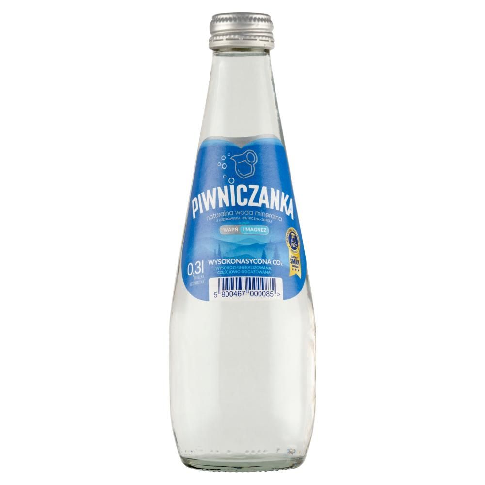 Piwniczanka Naturalna woda mineralna wysokonasycona CO₂ 0,3 l