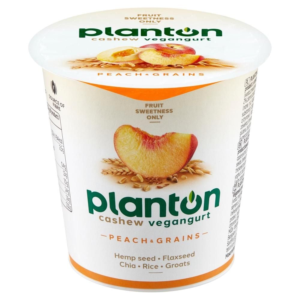 Planton Peach & Grains Vegangurt z orzechów nerkowca 150 g