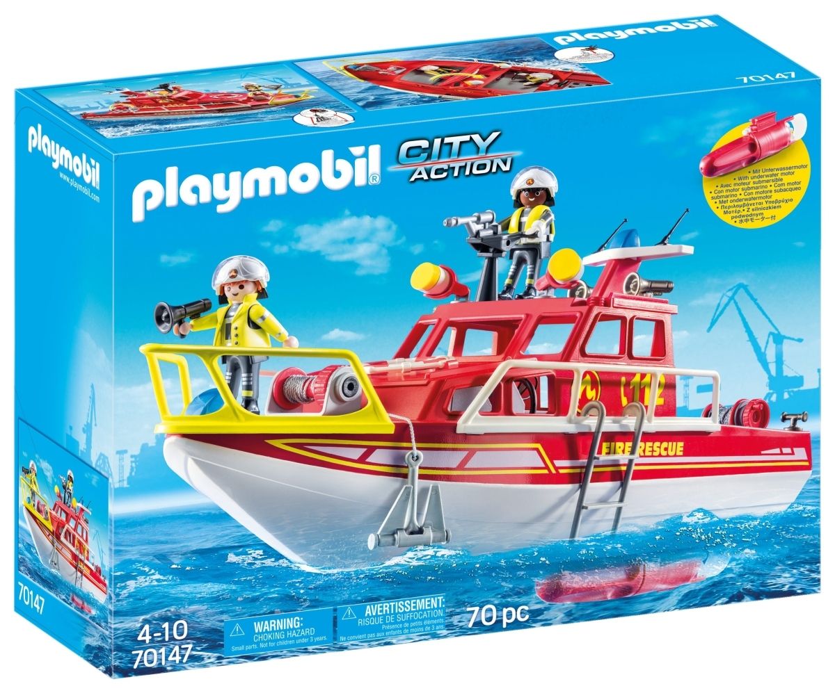 PLAYMOBIL Łódź ratownicza straży pożarnej 70147