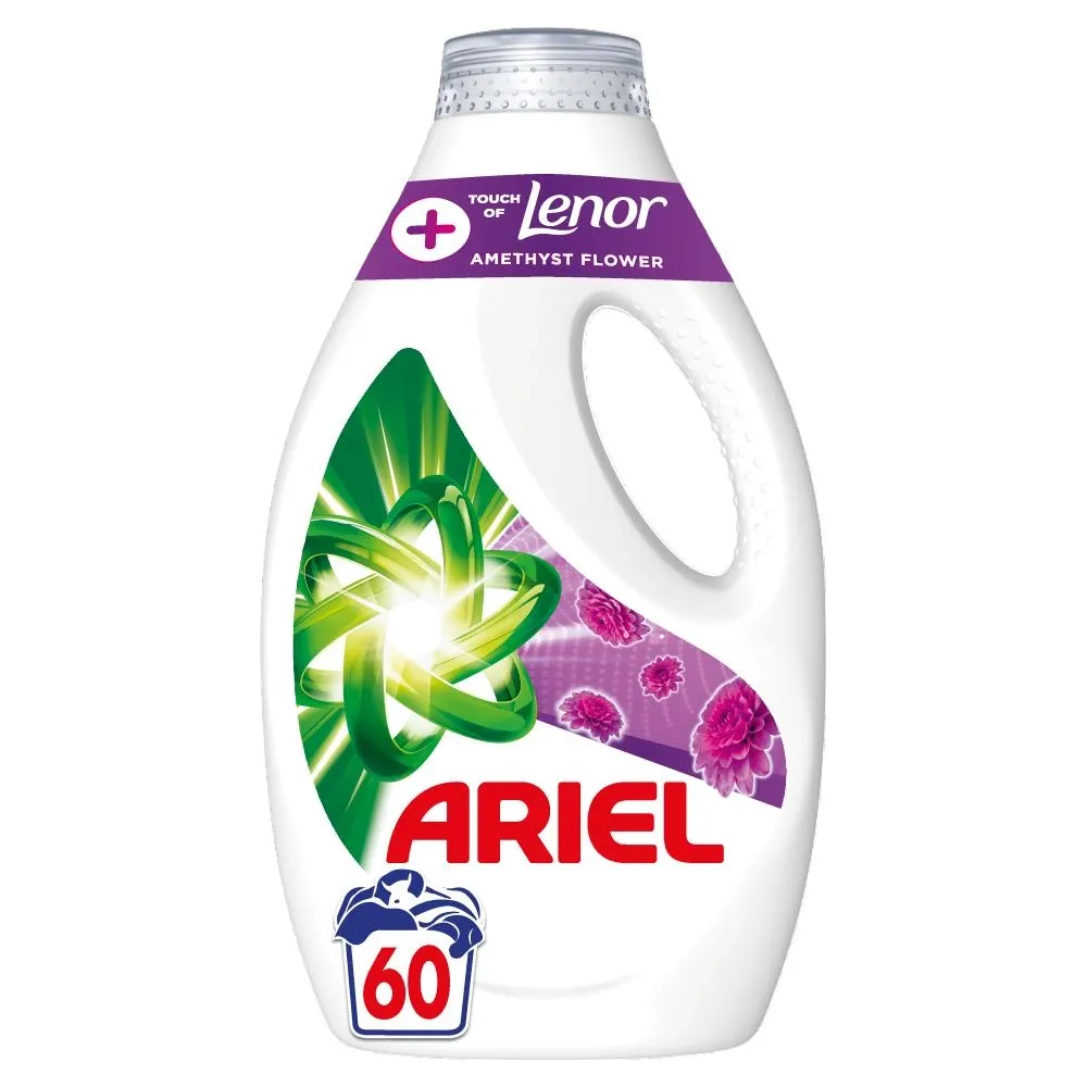 Płyn do prania Ariel,, 60 prań, +Touch of Lenor Amethyst Flower