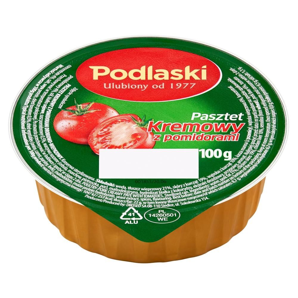 Podlaski Pasztet kremowy z pomidorami 100 g