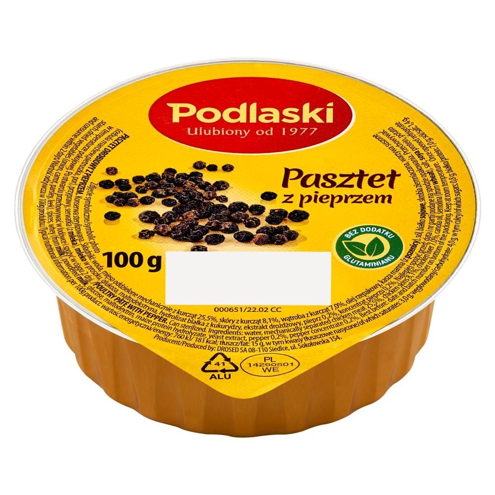 Podlaski Pasztet z pieprzem 100 g