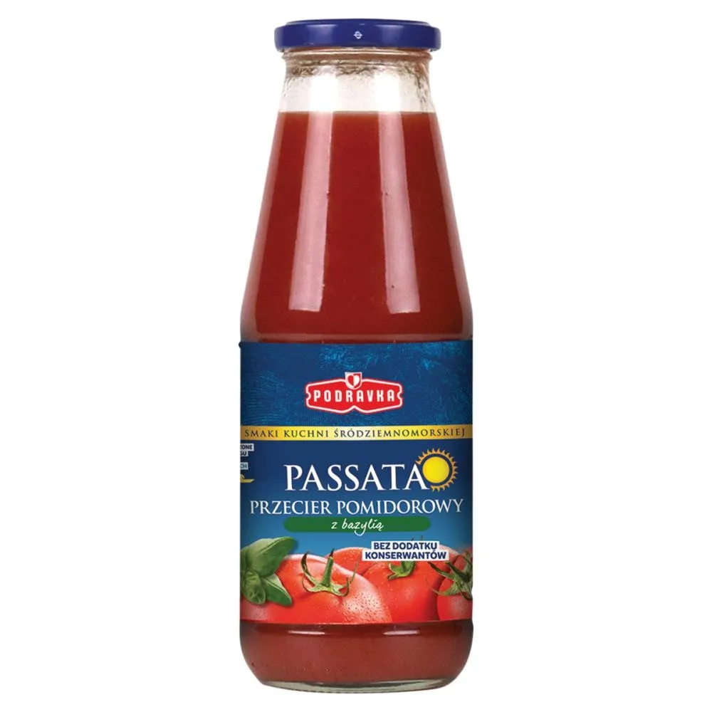 Podravka Passata przecier pomidorowy z bazylią 680 g