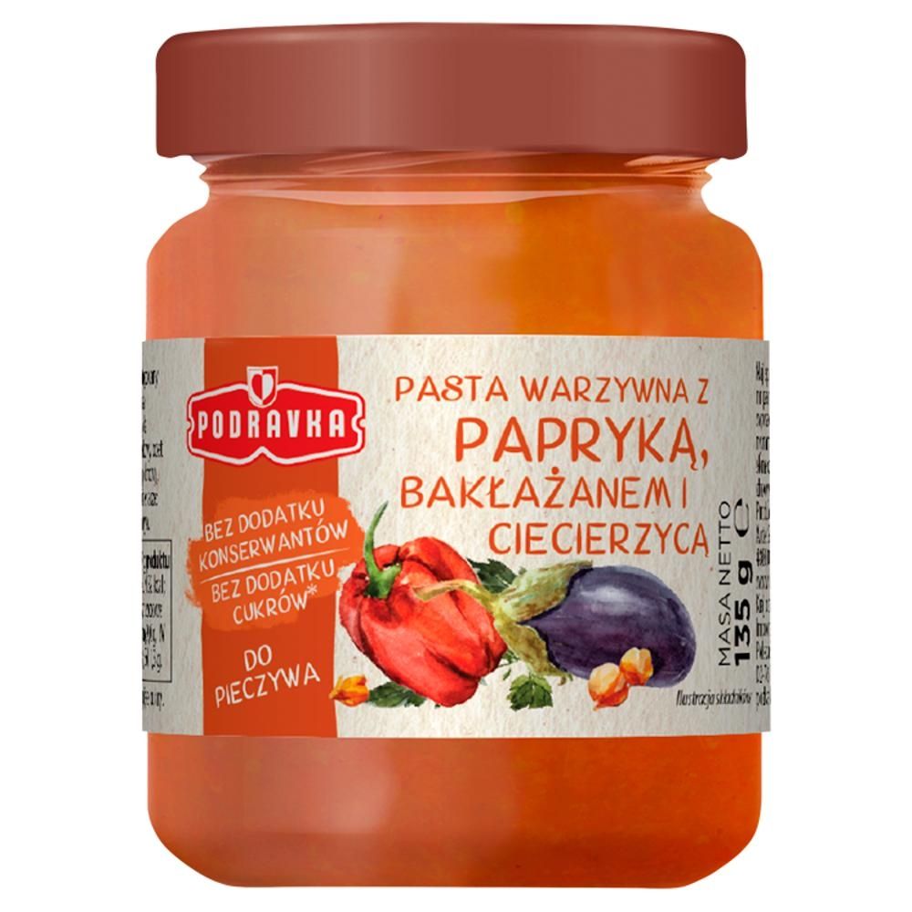 Podravka Pasta warzywna z papryką bakłażanem i ciecierzycą 135 g