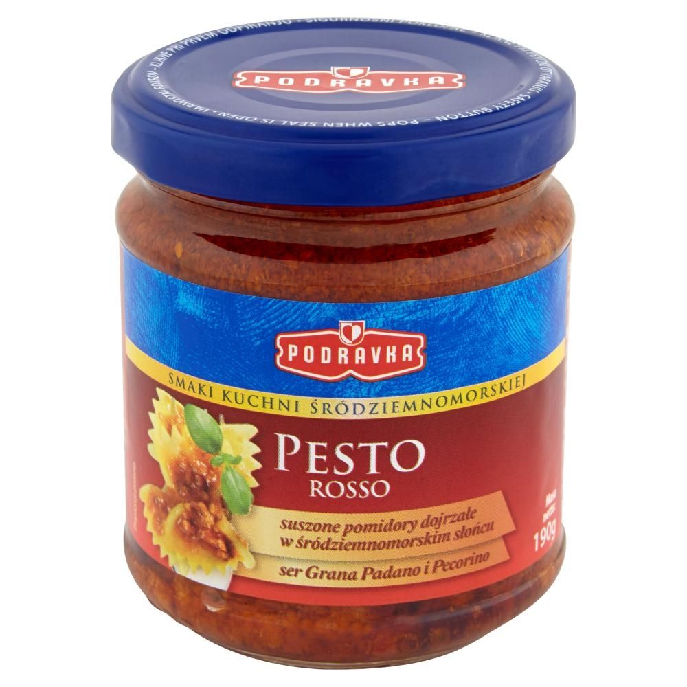 Podravka Smak kuchni śródziemnomorskiej Pomidorowy sos pesto 190 g