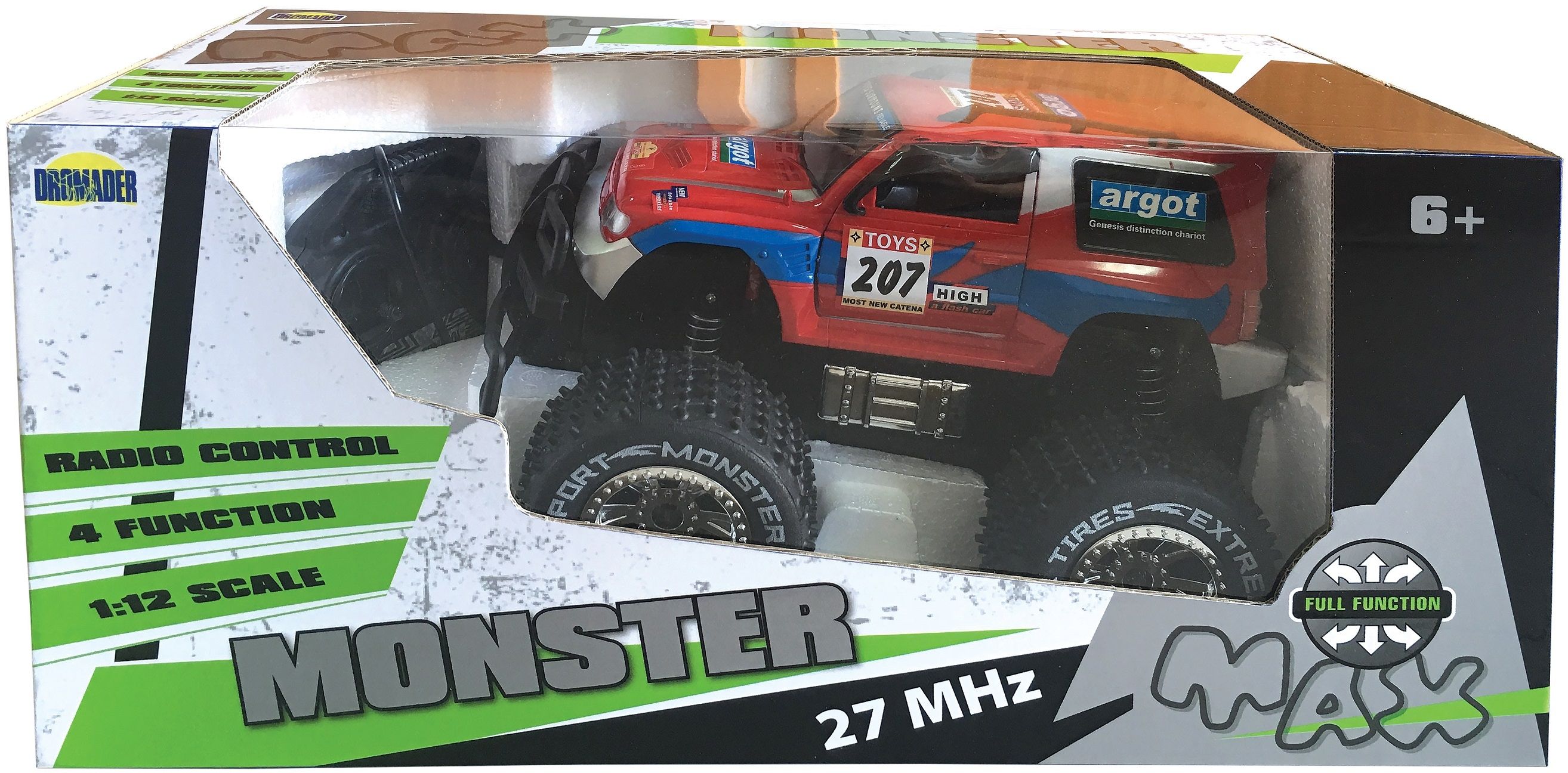 Pojazd DROMADER Max Jeep RC/FF z ładowarką