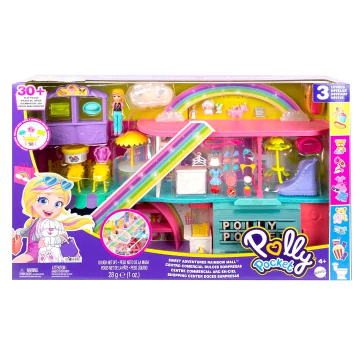 Polly Pocket™  Zestaw Tęczowe Centrum Handlowe