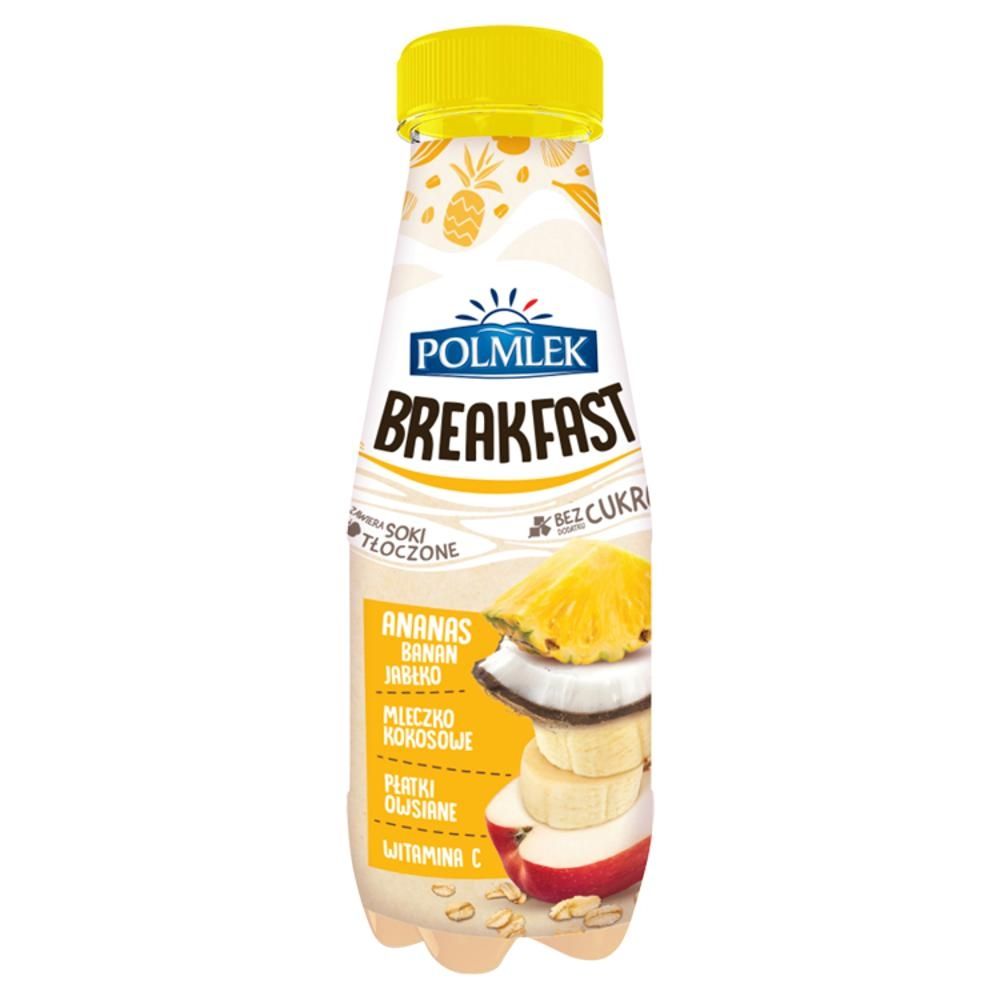 Polmlek Breakfast Jabłko-banan-ananas z płatkami owsianymi i mleczkiem kokosowym 300 ml