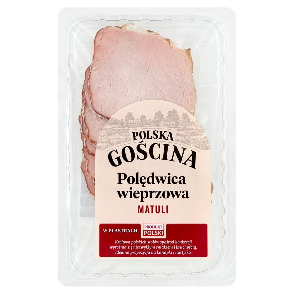 Polska gościna Polędwica wieprzowa matuli w plastrach 100 g