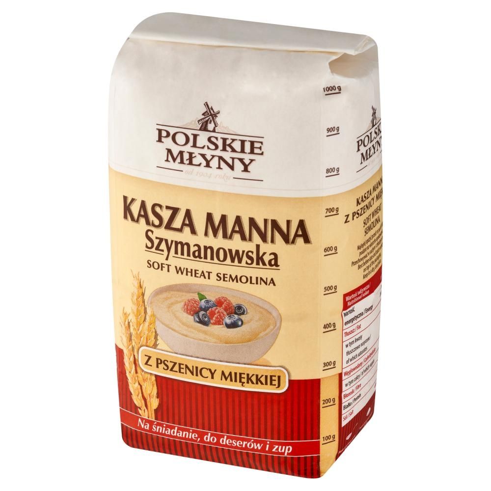 Polskie Młyny Kasza manna Szymanowska z pszenicy miękkiej 1 kg