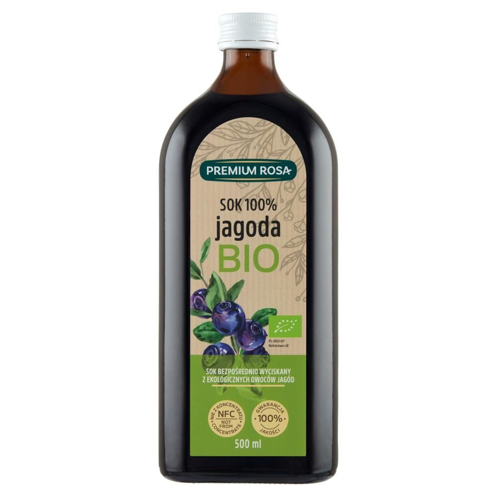 Premium Rosa Bio Sok 100 % jagoda 500 ml