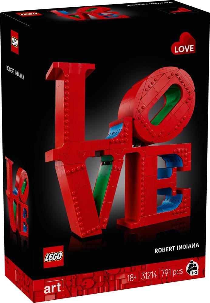 LEGO  Art LOVE 31214, pomysł na dekorację