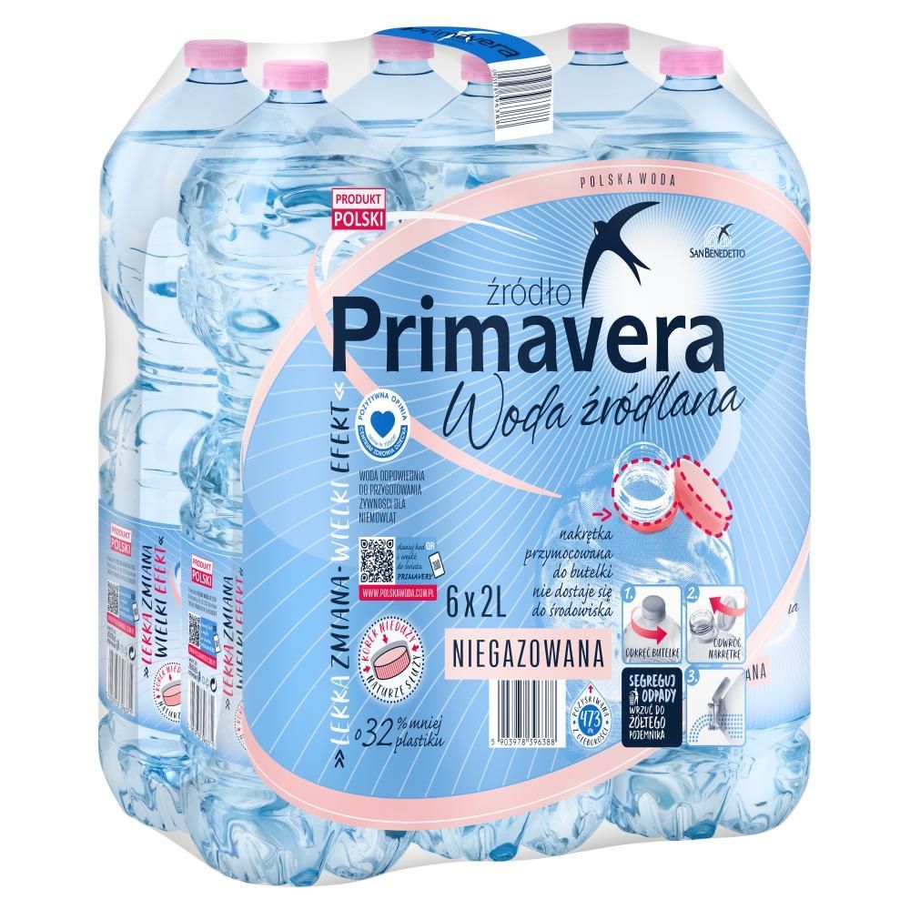 Primavera Woda źródlana niegazowana 6 x 2 l