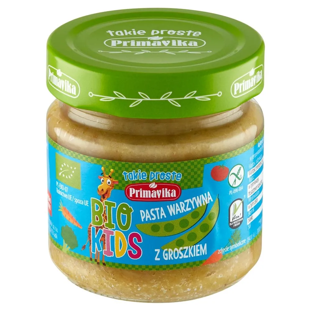 Primavika Bio Kids Pasta warzywna z groszkiem 160 g