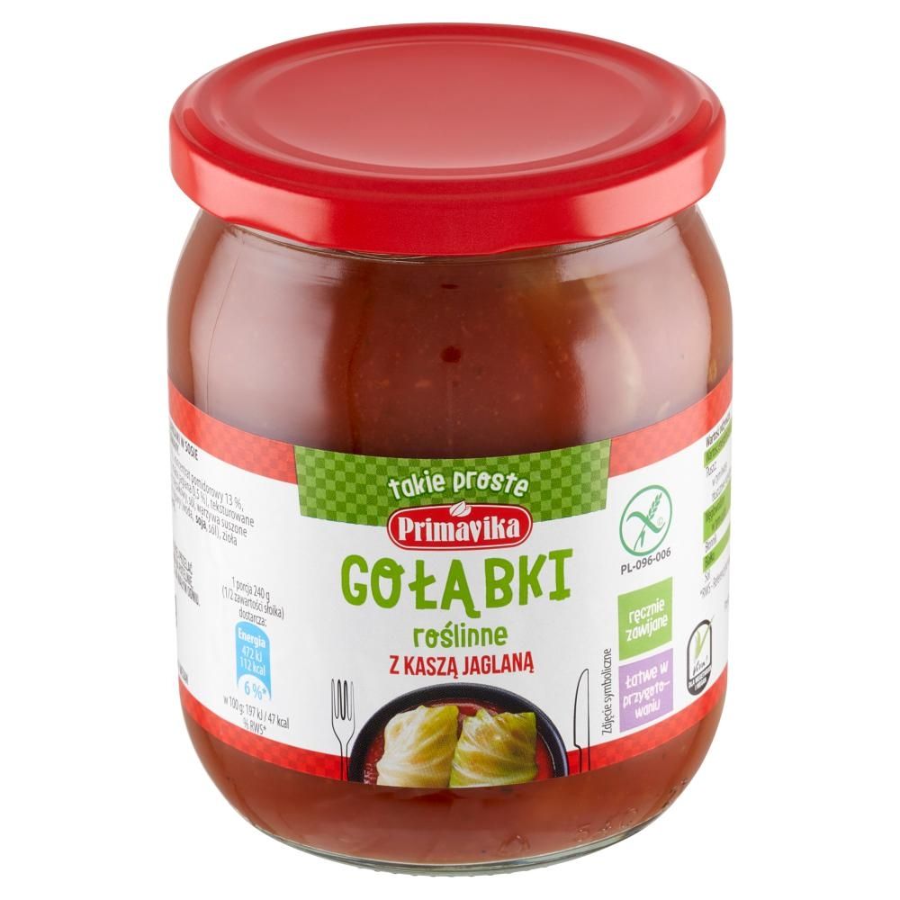 Primavika Gołąbki roślinne z kaszą jaglaną 480 g