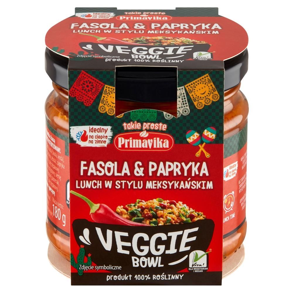 Primavika Veggie Bowl Lunch w stylu meksykańskim fasola & papryka 180 g