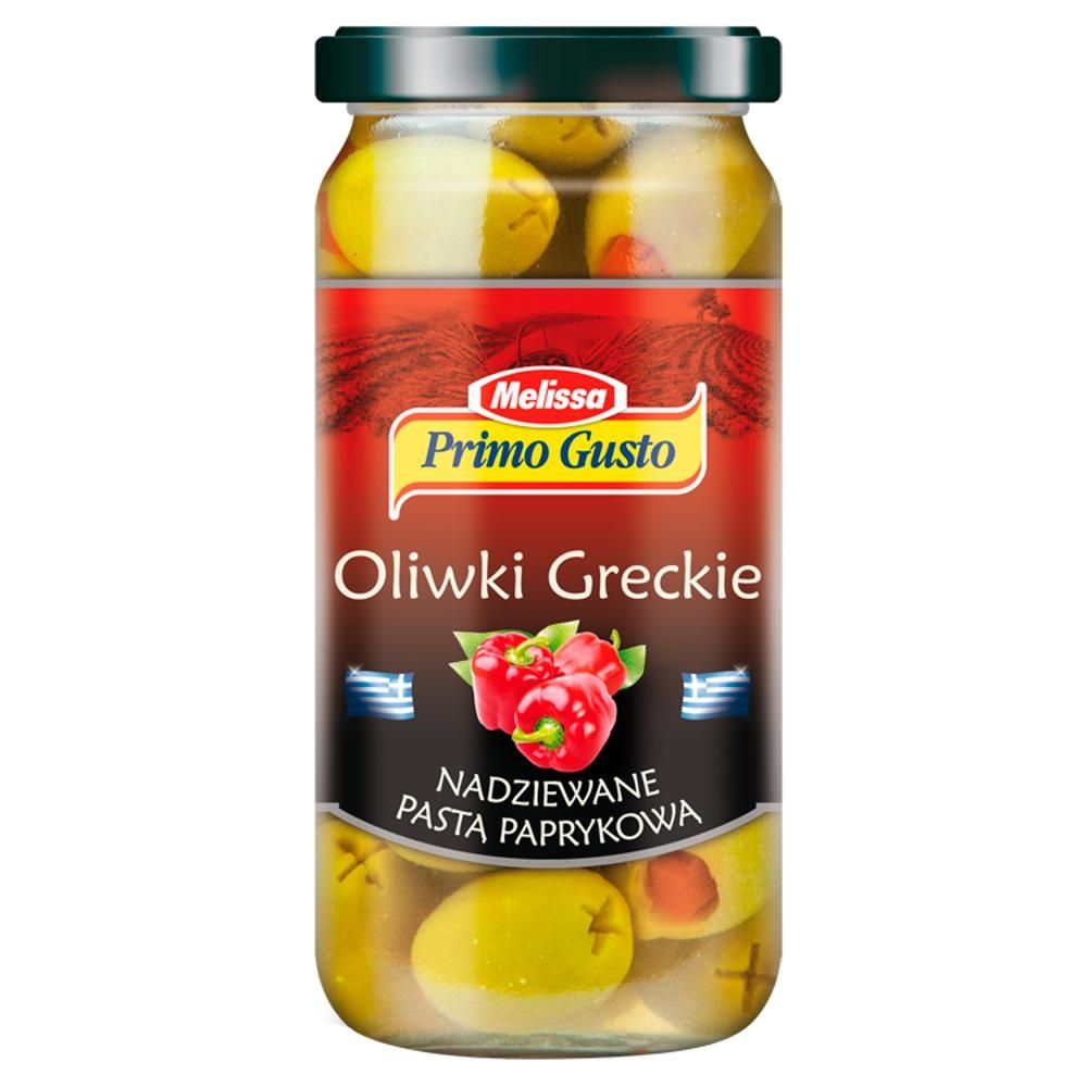 Primo Gusto Melissa Oliwki greckie nadziewane pastą paprykową 240 g