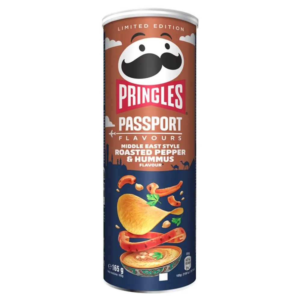 Pringles Passport Roasted Pepper & Hummus Przekąska 165 g